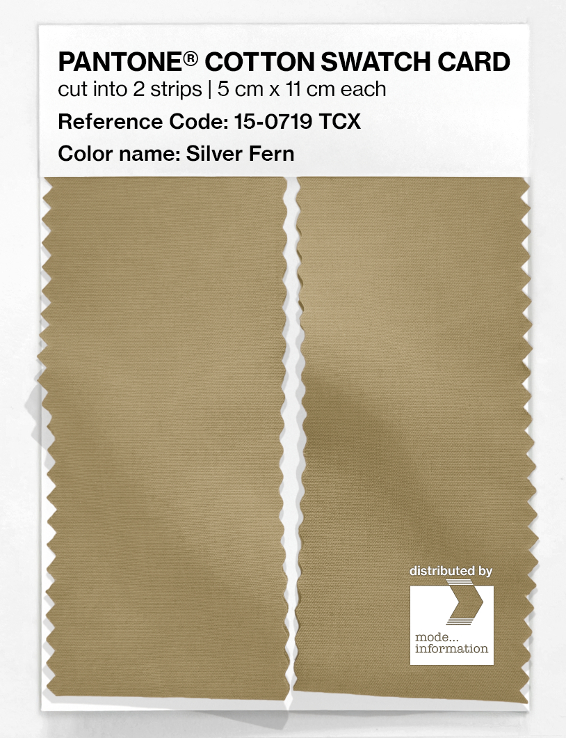 Product image 2 of the product “PANTONE® COTTON SWATCH CARD 15-0719 TCX Silver Fern ”
