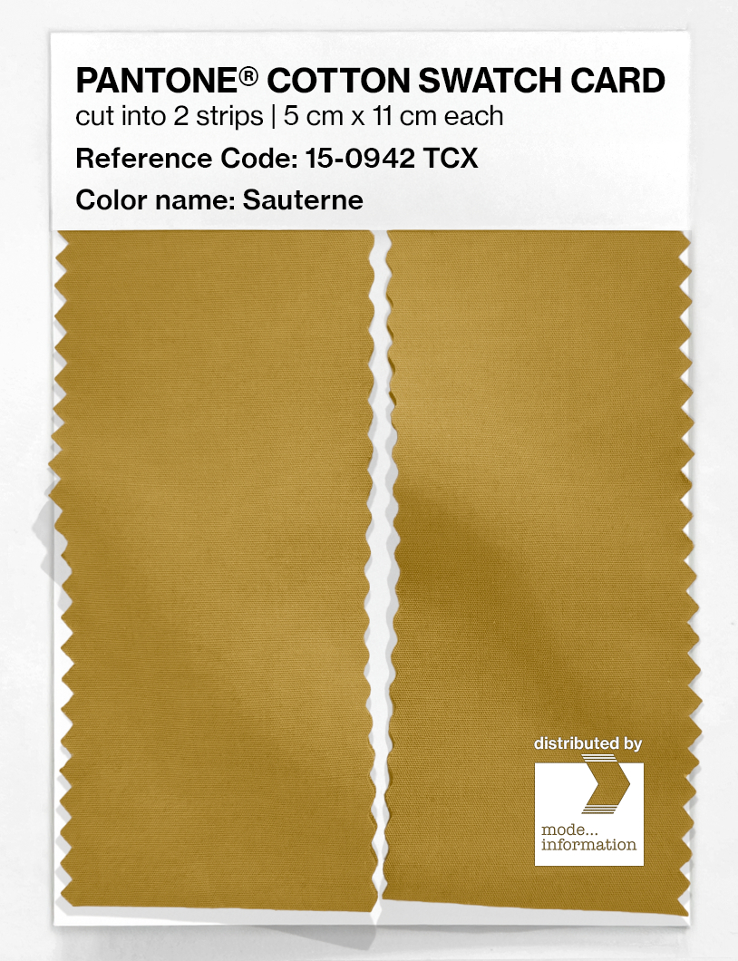 Artikelbild 2 des Artikels “PANTONE® COTTON SWATCH CARD 15-0942 TCX Sauterne “