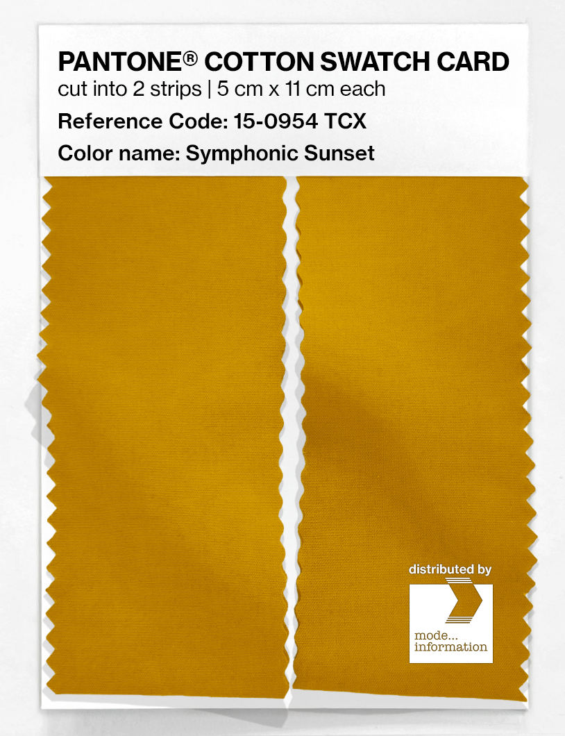 Product image 2 of the product “PANTONE® COTTON SWATCH CARD 15-0954 TCX Symphonic Sunset ”