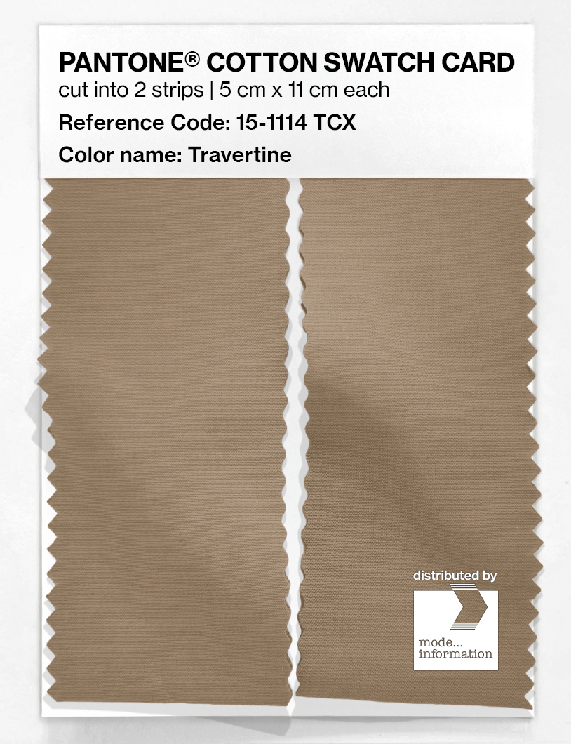 Artikelbild 2 des Artikels “PANTONE® COTTON SWATCH CARD 15-1114 TCX Travertine “