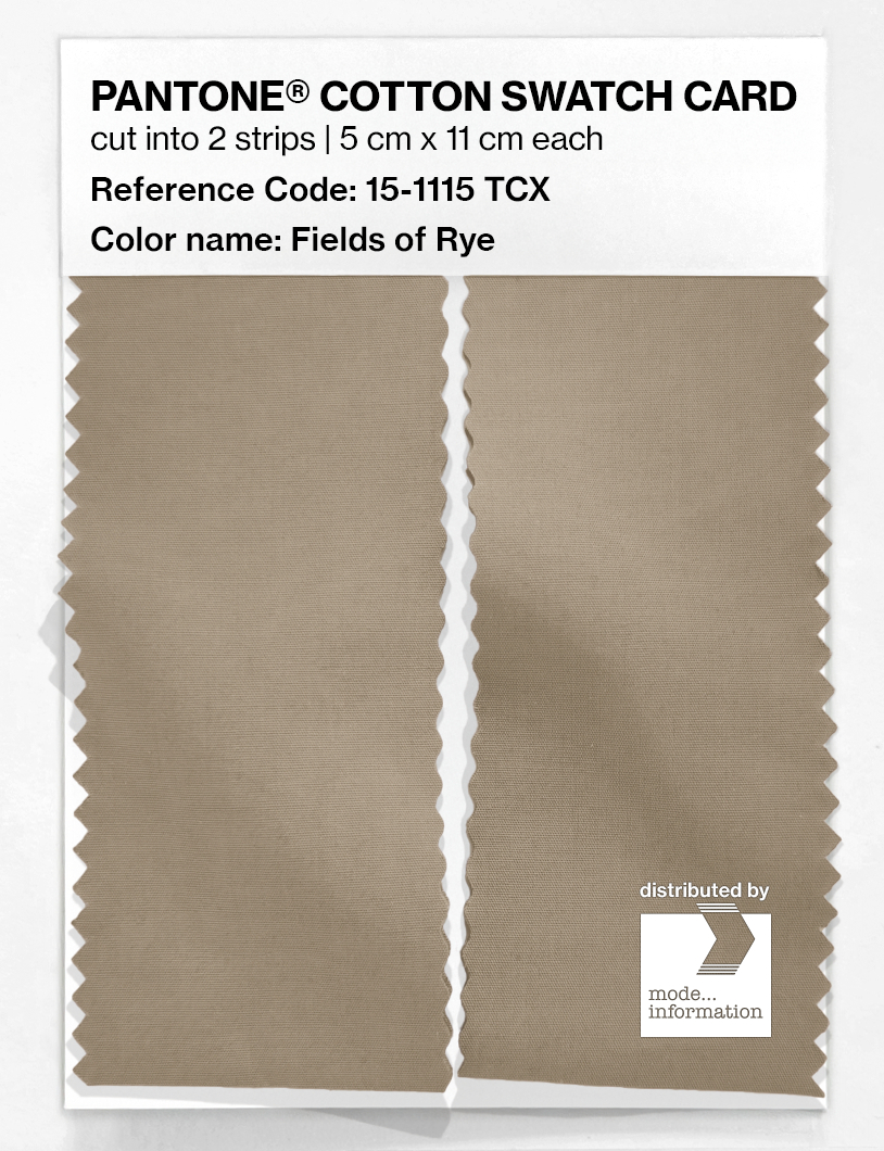 Product image 2 of the product “PANTONE® COTTON SWATCH CARD 15-1115 TCX Fields of Rye ”
