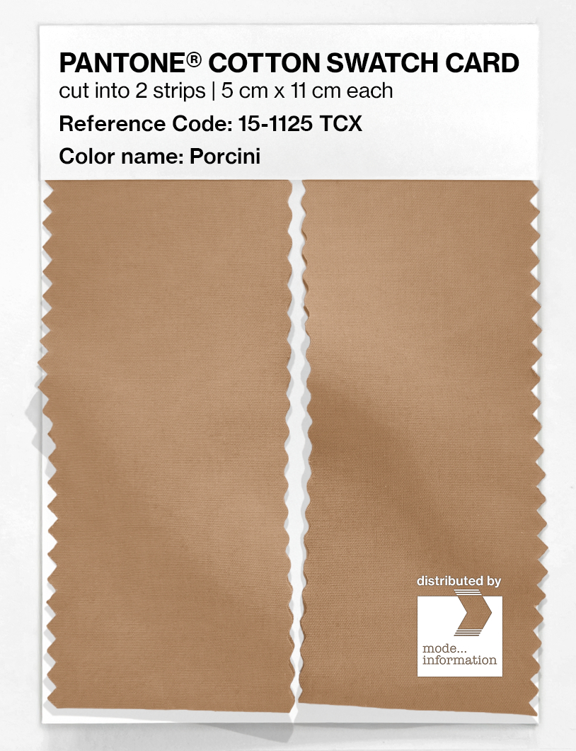 Product image 2 of the product “PANTONE® COTTON SWATCH CARD 15-1125 TCX Porcini ”