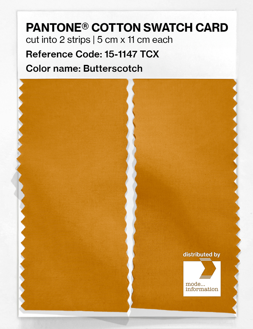 Product image 2 of the product “PANTONE® COTTON SWATCH CARD 15-1147 TCX Butterscotch ”