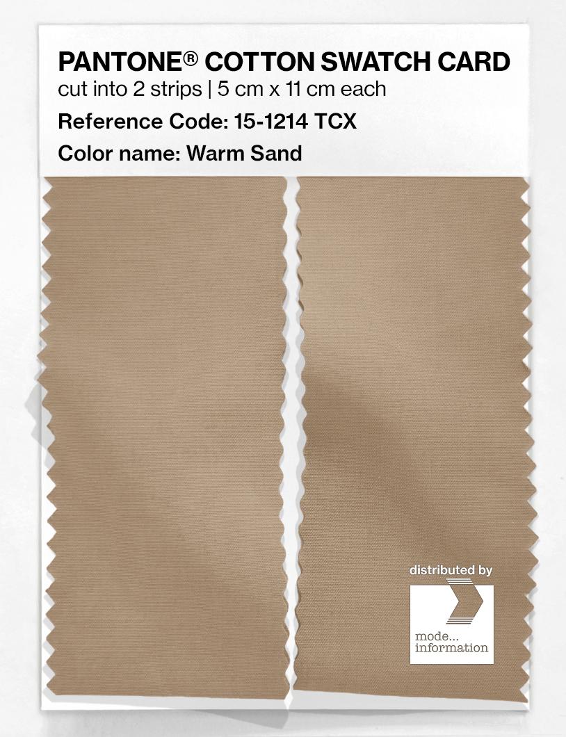Artikelbild 2 des Artikels “PANTONE® COTTON SWATCH CARD 15-1214 TCX Warm Sand “