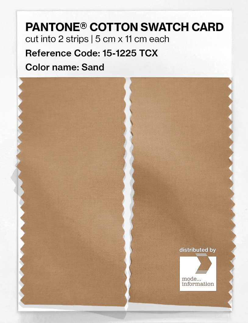 Artikelbild 2 des Artikels “PANTONE® COTTON SWATCH CARD 15-1225 TCX Sand “