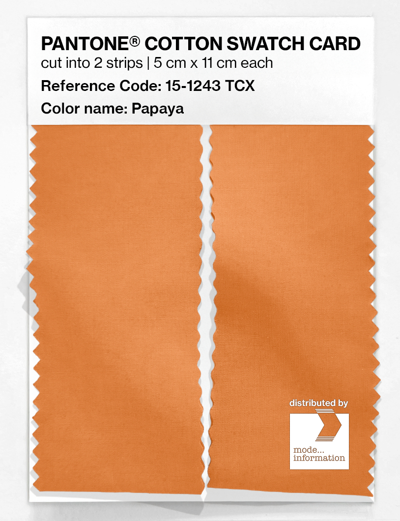 Artikelbild 2 des Artikels “PANTONE® COTTON SWATCH CARD 15-1243 TCX Papaya “