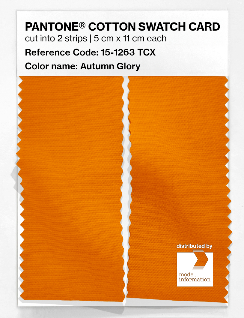 Artikelbild 2 des Artikels “PANTONE® COTTON SWATCH CARD 15-1263 TCX Autumn Glory “