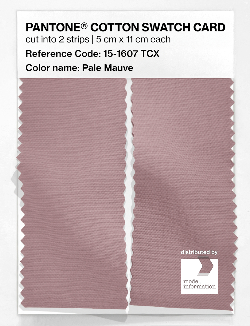 Product image 2 of the product “PANTONE® COTTON SWATCH CARD 15-1607 TCX Pale Mauve ”