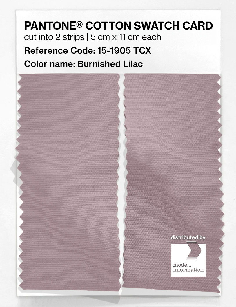 Product image 2 of the product “PANTONE® COTTON SWATCH CARD 15-1905 TCX Burnished Lilac ”