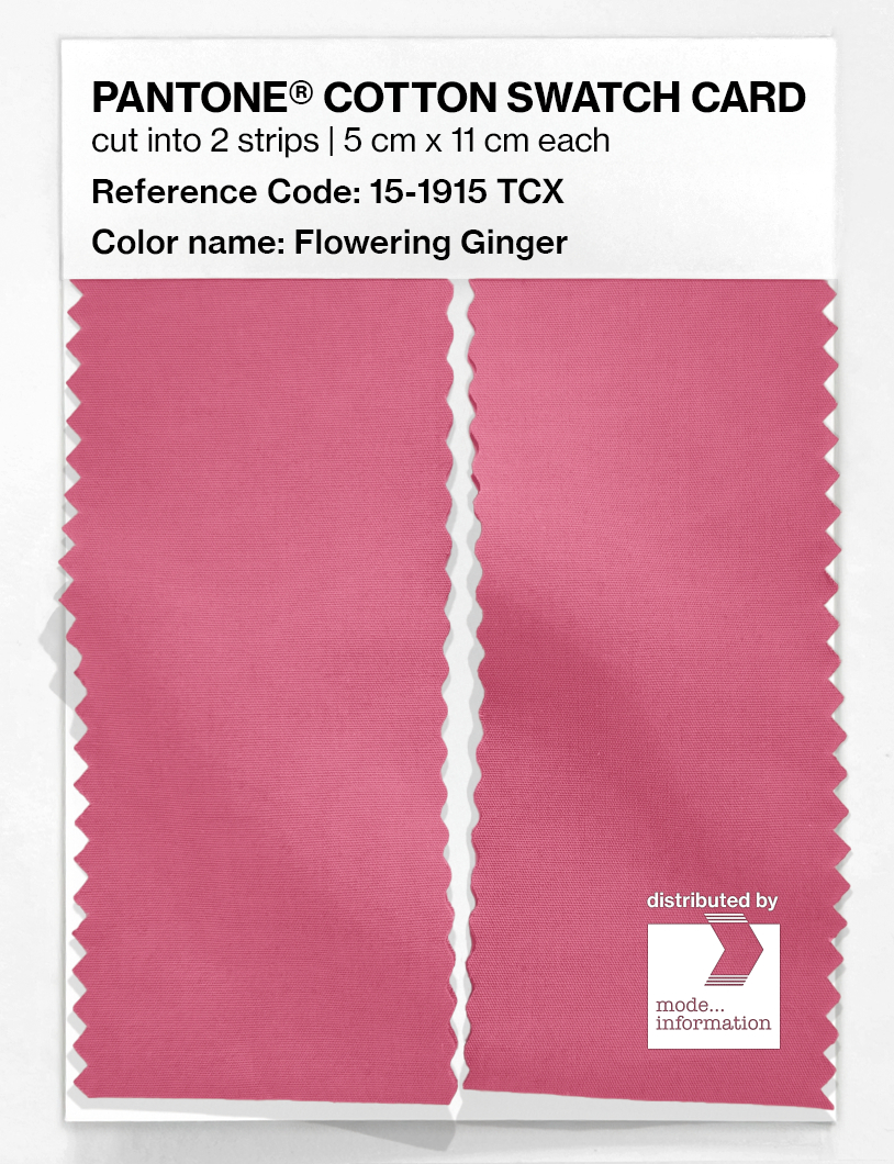 Product image 2 of the product “PANTONE® COTTON SWATCH CARD 15-1915 TCX Flowering Ginger ”