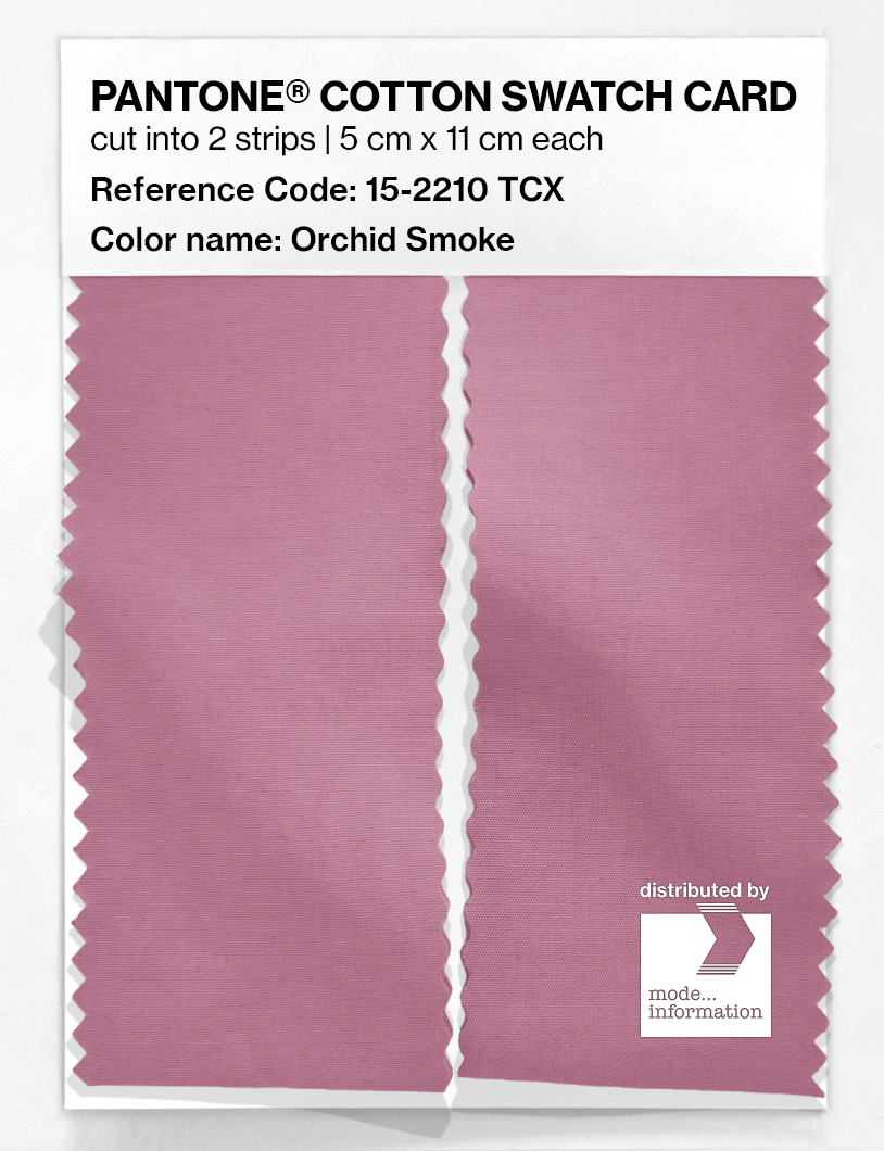 Product image 2 of the product “PANTONE® COTTON SWATCH CARD 15-2210 TCX Orchid Smoke ”