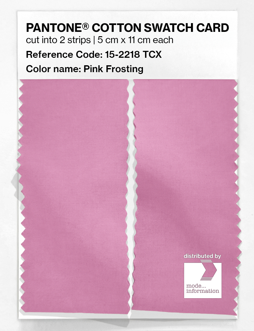 Product image 2 of the product “PANTONE® COTTON SWATCH CARD 15-2218 TCX Pink Frosting ”