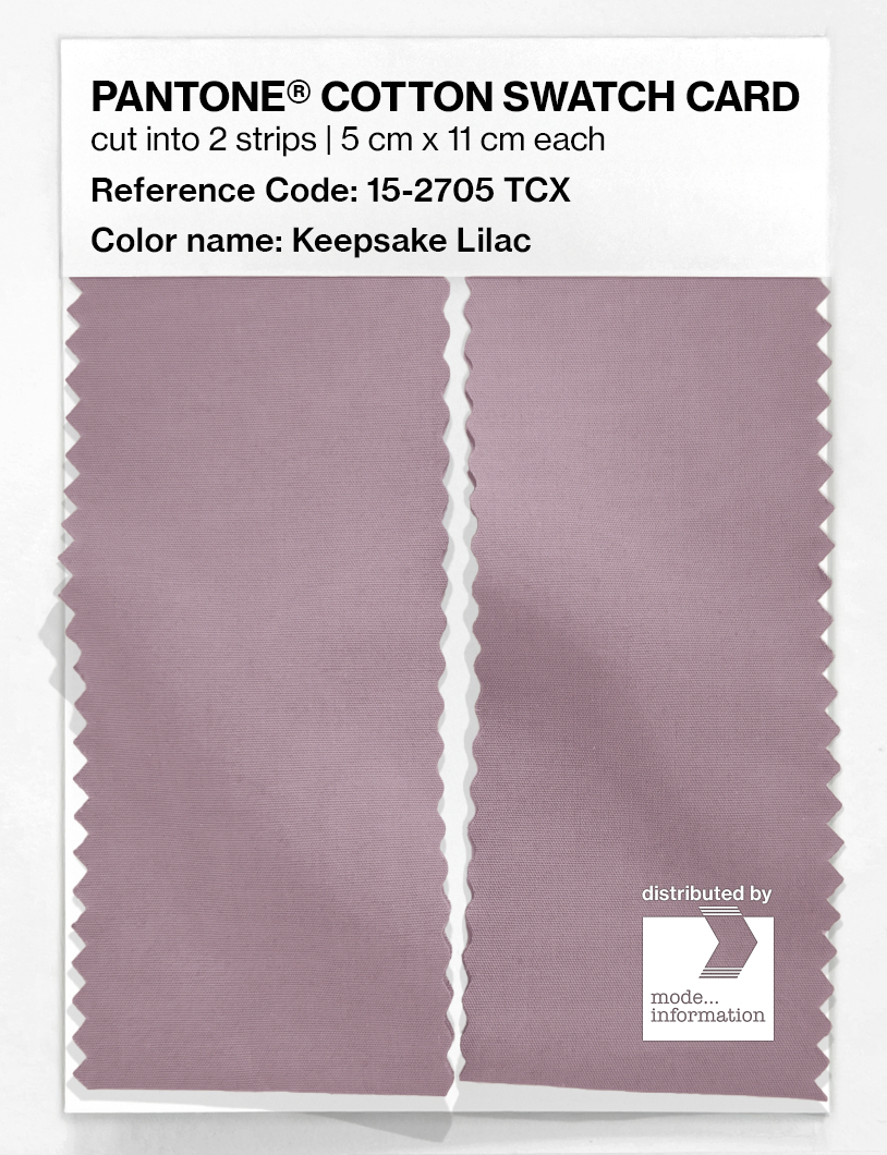 Product image 2 of the product “PANTONE® COTTON SWATCH CARD 15-2705 TCX Keepsake Lilac ”