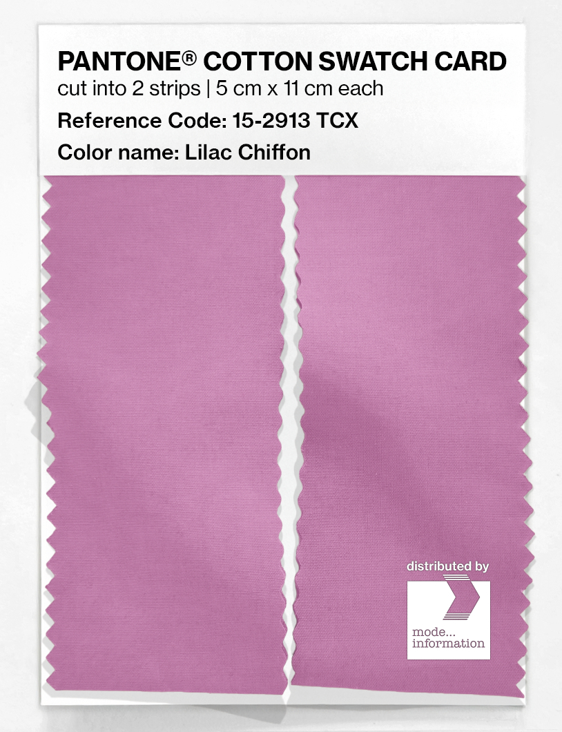 Artikelbild 2 des Artikels “PANTONE® COTTON SWATCH CARD 15-2913 TCX Lilac Chiffon “