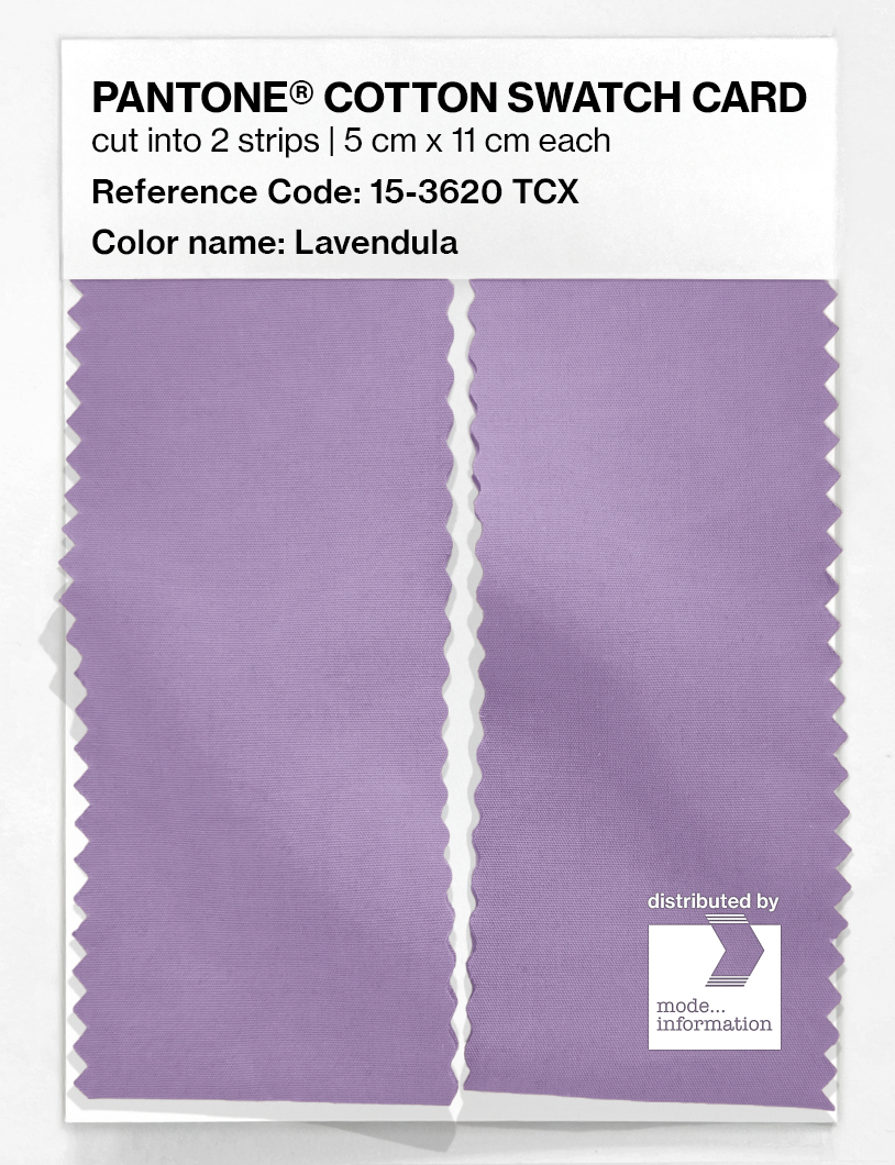 Product image 2 of the product “PANTONE® COTTON SWATCH CARD 15-3620 TCX Lavendula ”