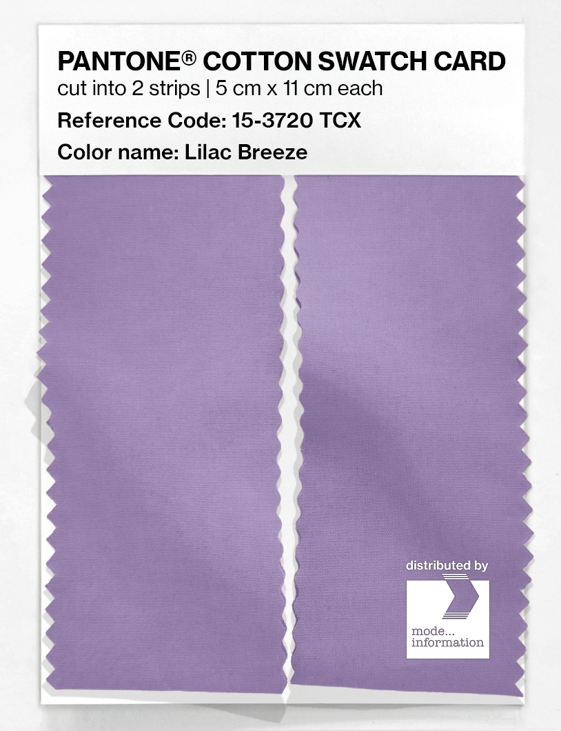 Product image 2 of the product “PANTONE® COTTON SWATCH CARD 15-3720 TCX Lilac Breeze ”