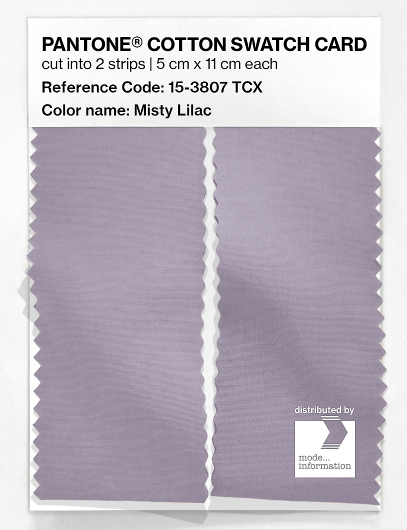 Product image 2 of the product “PANTONE® COTTON SWATCH CARD 15-3807 TCX Misty Lilac ”