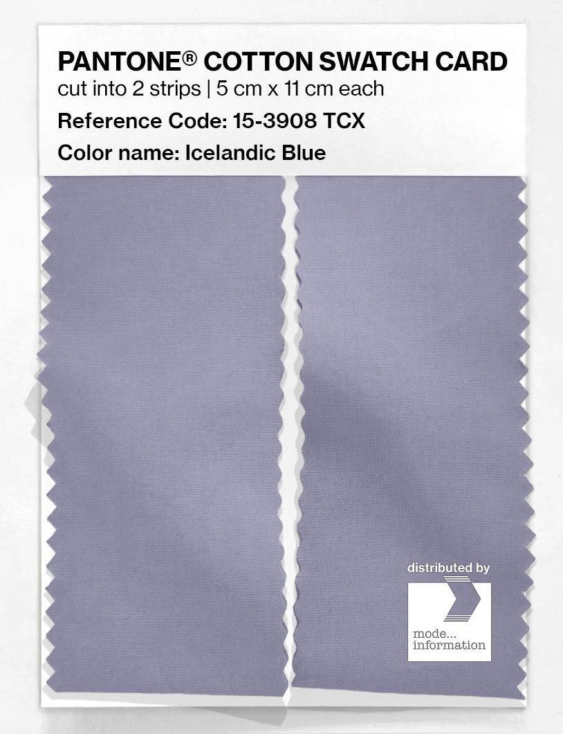 Artikelbild 2 des Artikels “PANTONE® COTTON SWATCH CARD 15-3908 TCX Icelandic Blue “