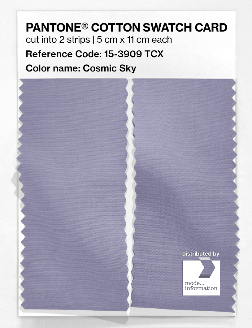 Artikelbild 2 des Artikels “PANTONE® COTTON SWATCH CARD 15-3909 TCX Cosmic Sky “