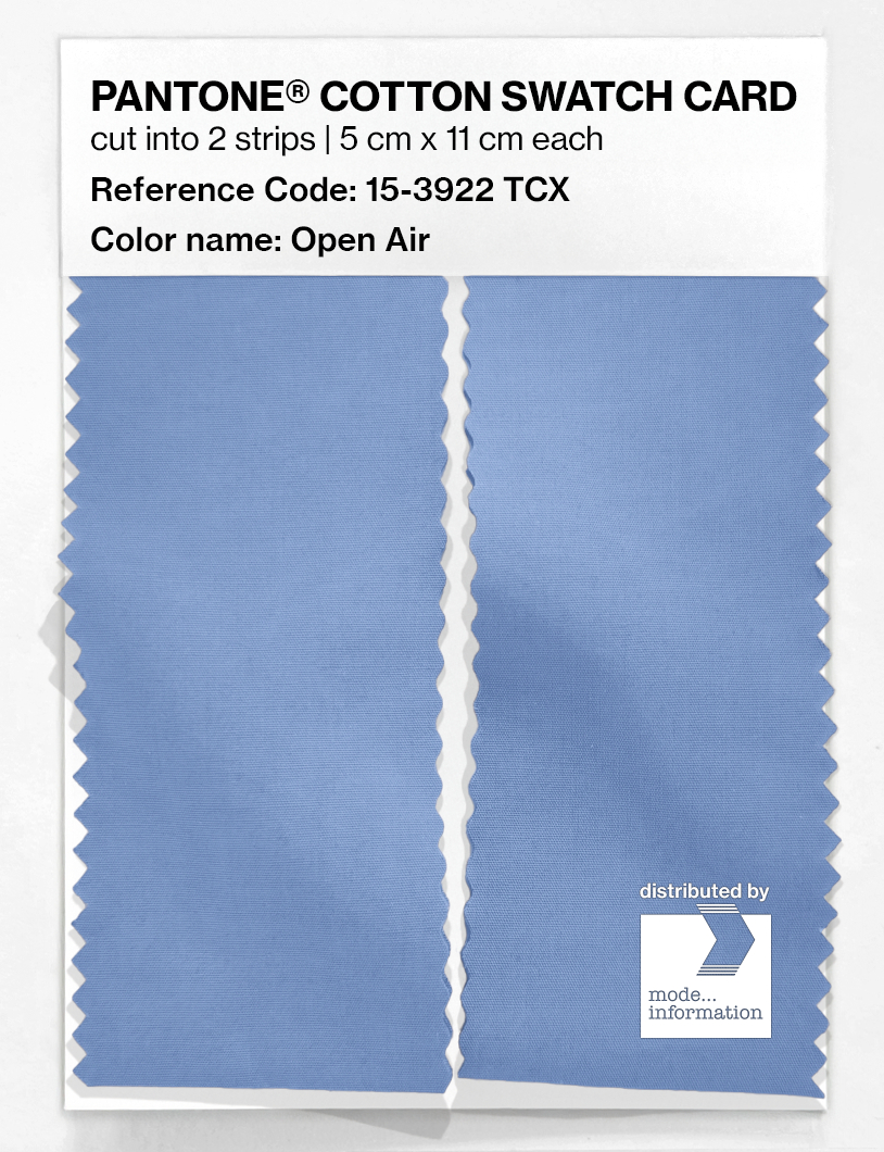 Product image 2 of the product “PANTONE® COTTON SWATCH CARD 15-3922 TCX Open Air ”