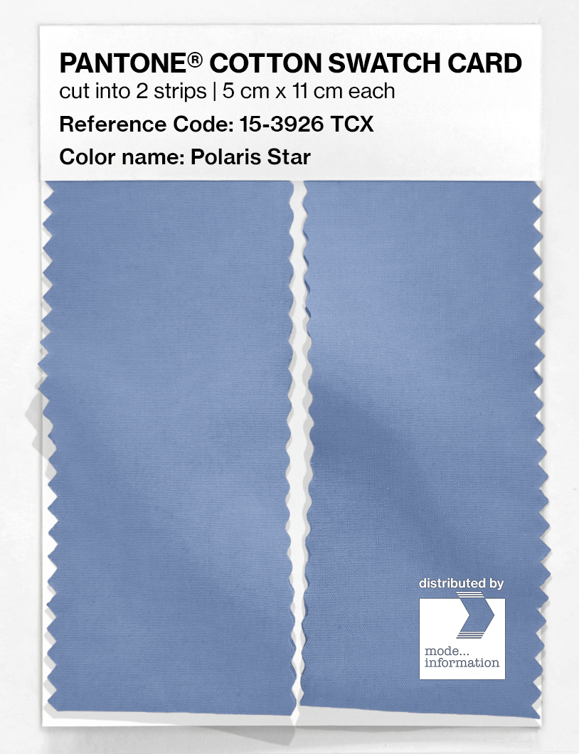 Product image 2 of the product “PANTONE® COTTON SWATCH CARD 15-3926 TCX Polaris Star ”