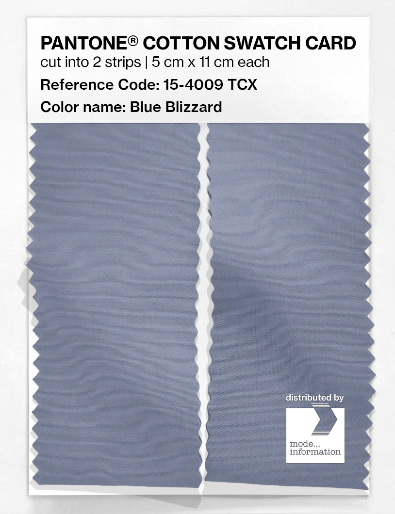 Product image 2 of the product “PANTONE® COTTON SWATCH CARD 15-4009 TCX Blue Blizzard ”
