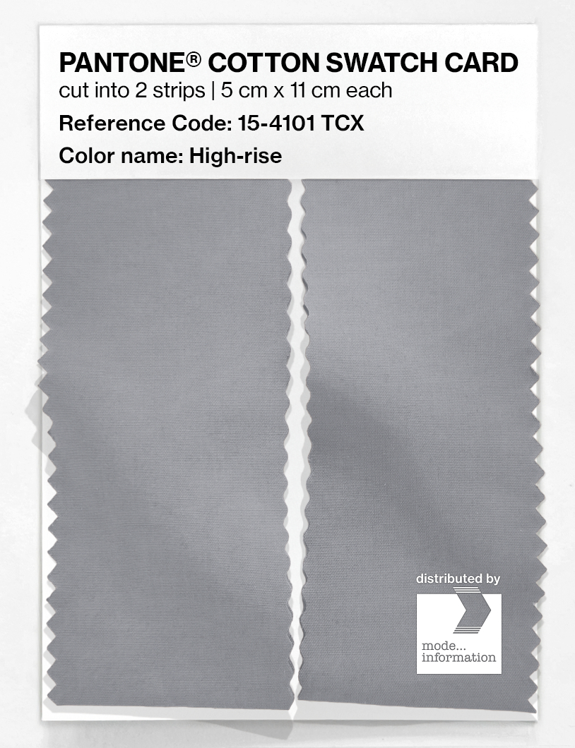 Product image 2 of the product “PANTONE® COTTON SWATCH CARD 15-4101 TCX High-rise ”
