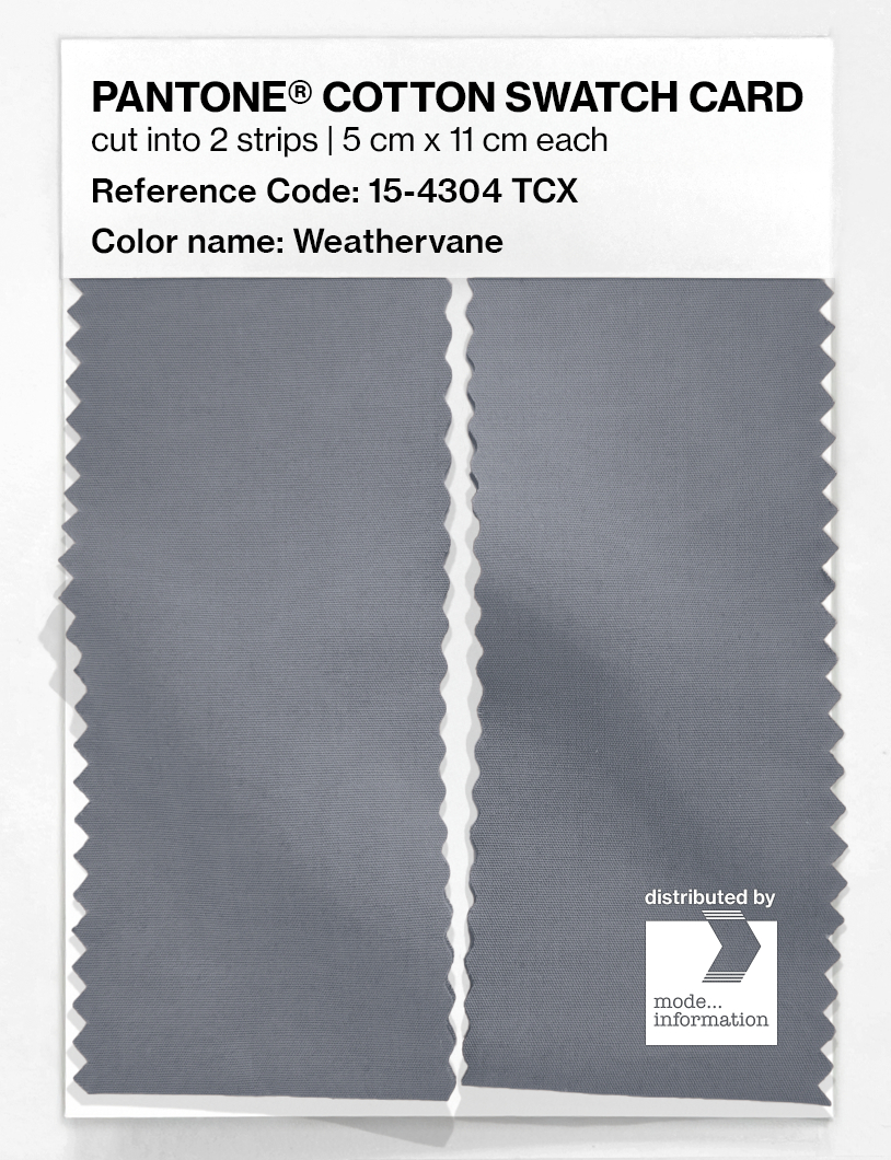 Product image 2 of the product “PANTONE® COTTON SWATCH CARD 15-4304 TCX Weathervane ”