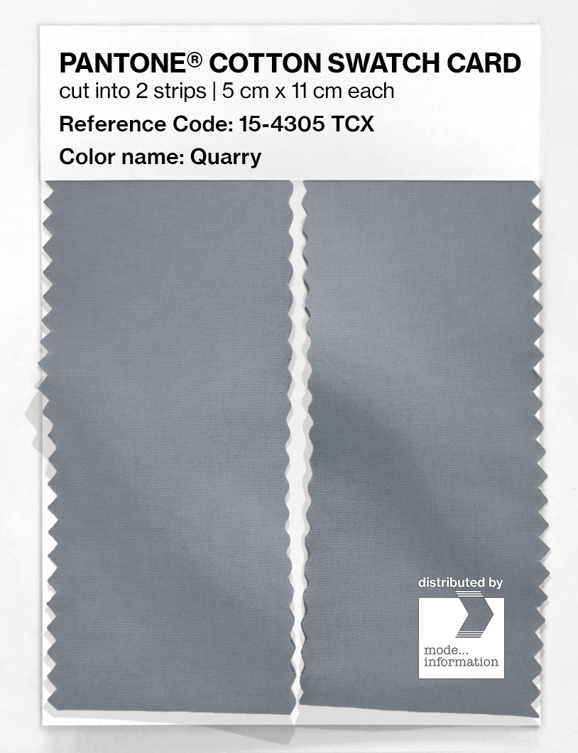 Product image 2 of the product “PANTONE® COTTON SWATCH CARD 15-4305 TCX Quarry ”