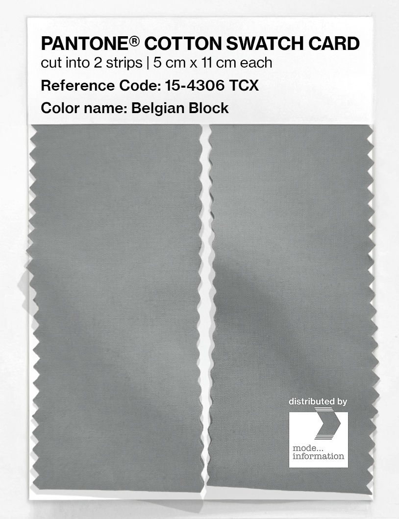 Product image 2 of the product “PANTONE® COTTON SWATCH CARD 15-4306 TCX Belgian Block ”