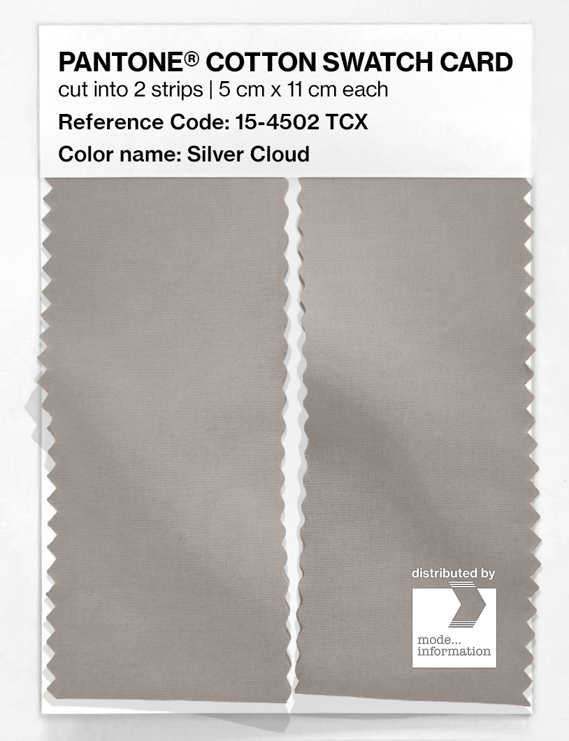 Artikelbild 2 des Artikels “PANTONE® COTTON SWATCH CARD 15-4502 TCX Silver Cloud “
