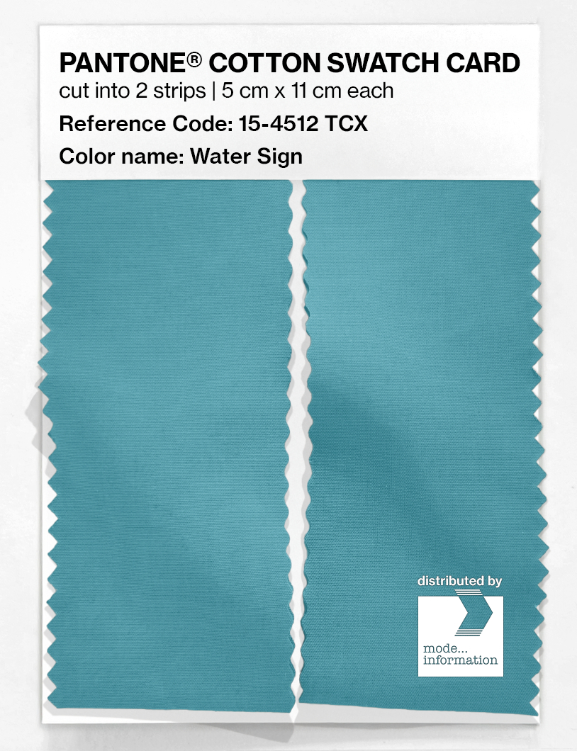 Product image 2 of the product “PANTONE® COTTON SWATCH CARD 15-4512 TCX Water Sign ”