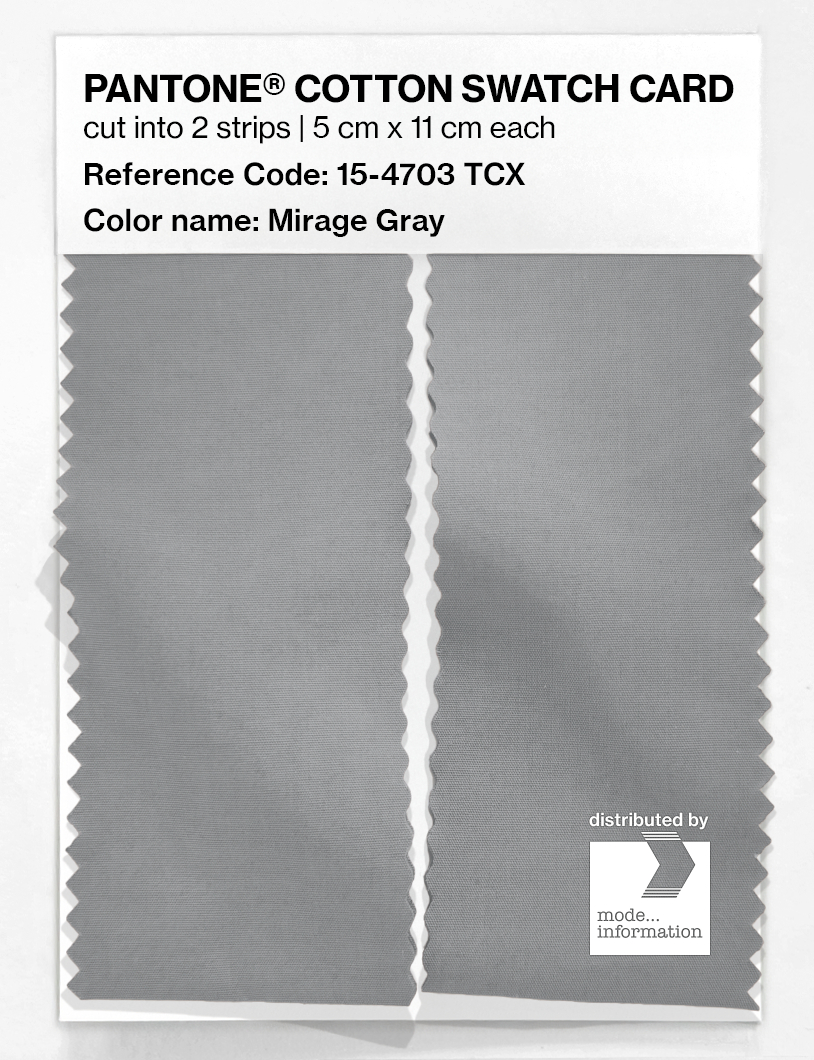 Artikelbild 2 des Artikels “PANTONE® COTTON SWATCH CARD 15-4703 TCX Mirage Gray “