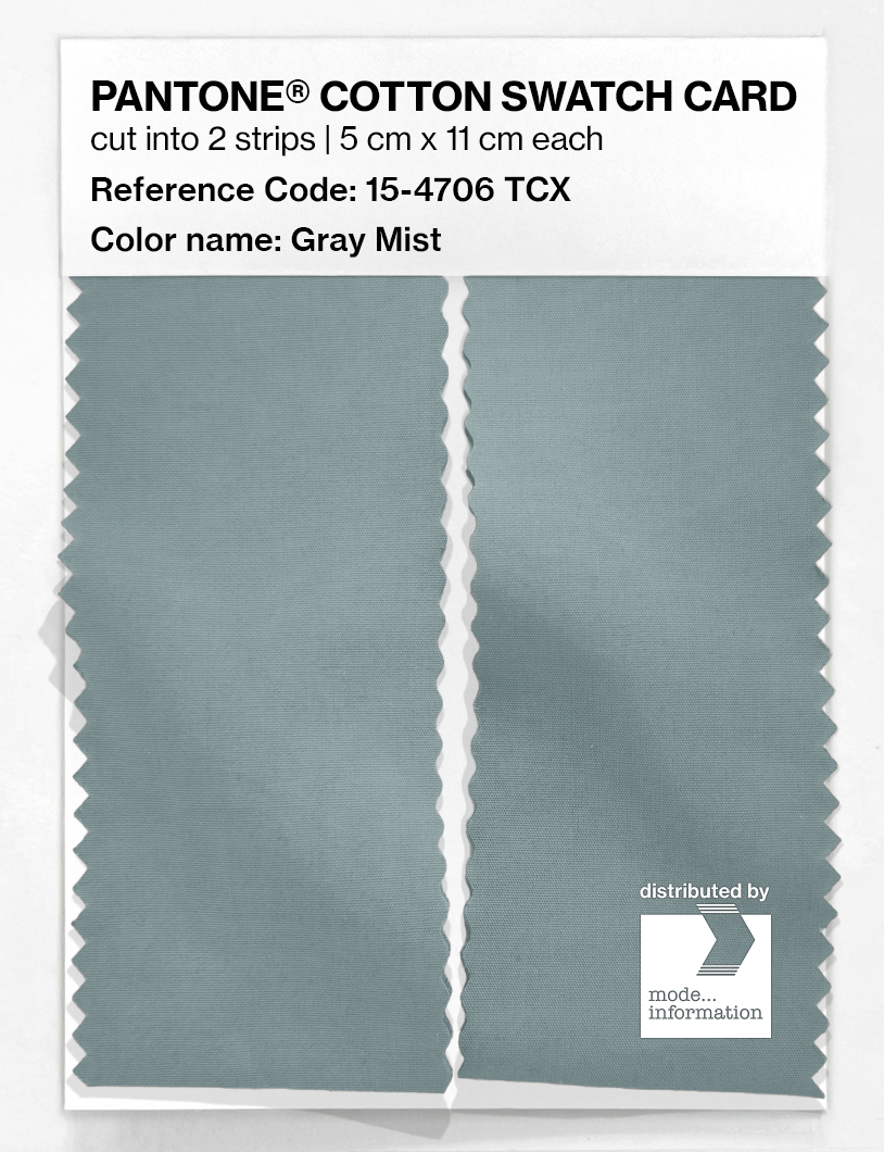 Artikelbild 2 des Artikels “PANTONE® COTTON SWATCH CARD 15-4706 TCX Gray Mist “