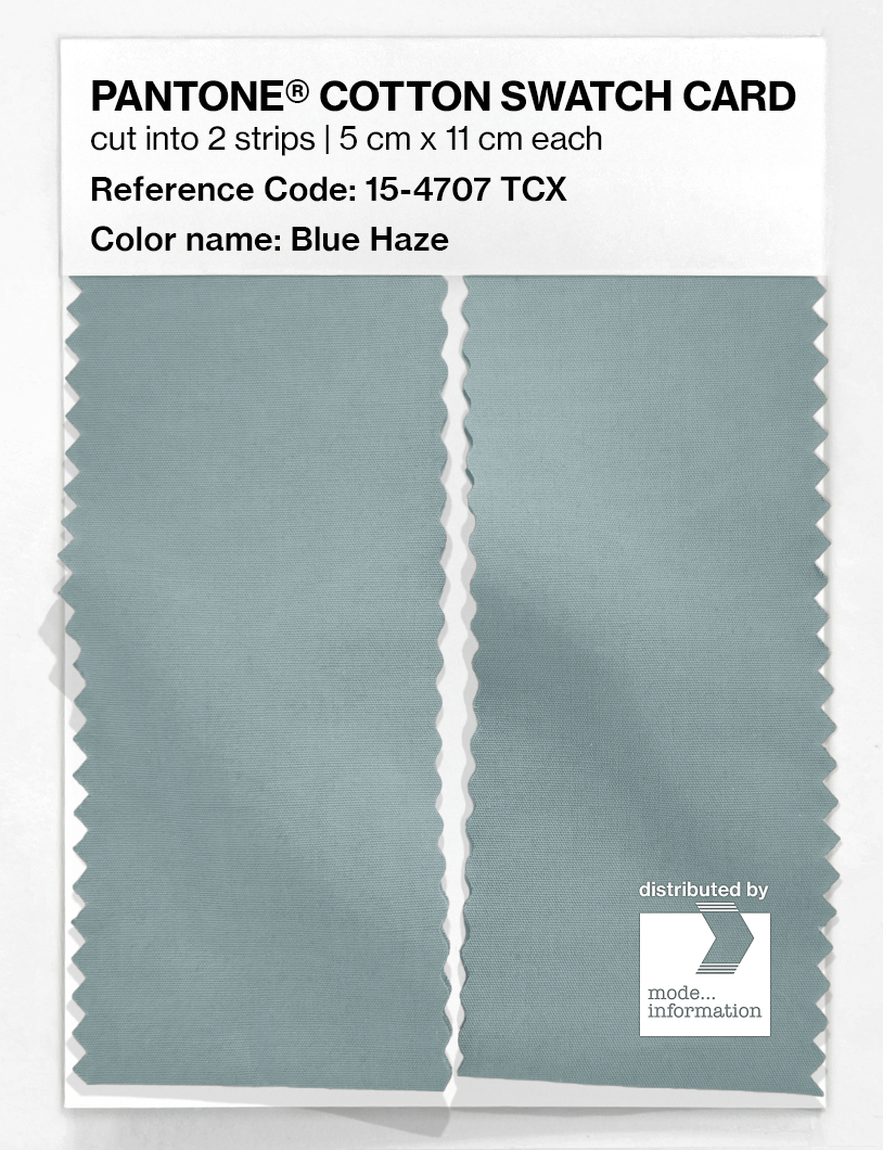 Product image 2 of the product “PANTONE® COTTON SWATCH CARD 15-4707 TCX Blue Haze ”