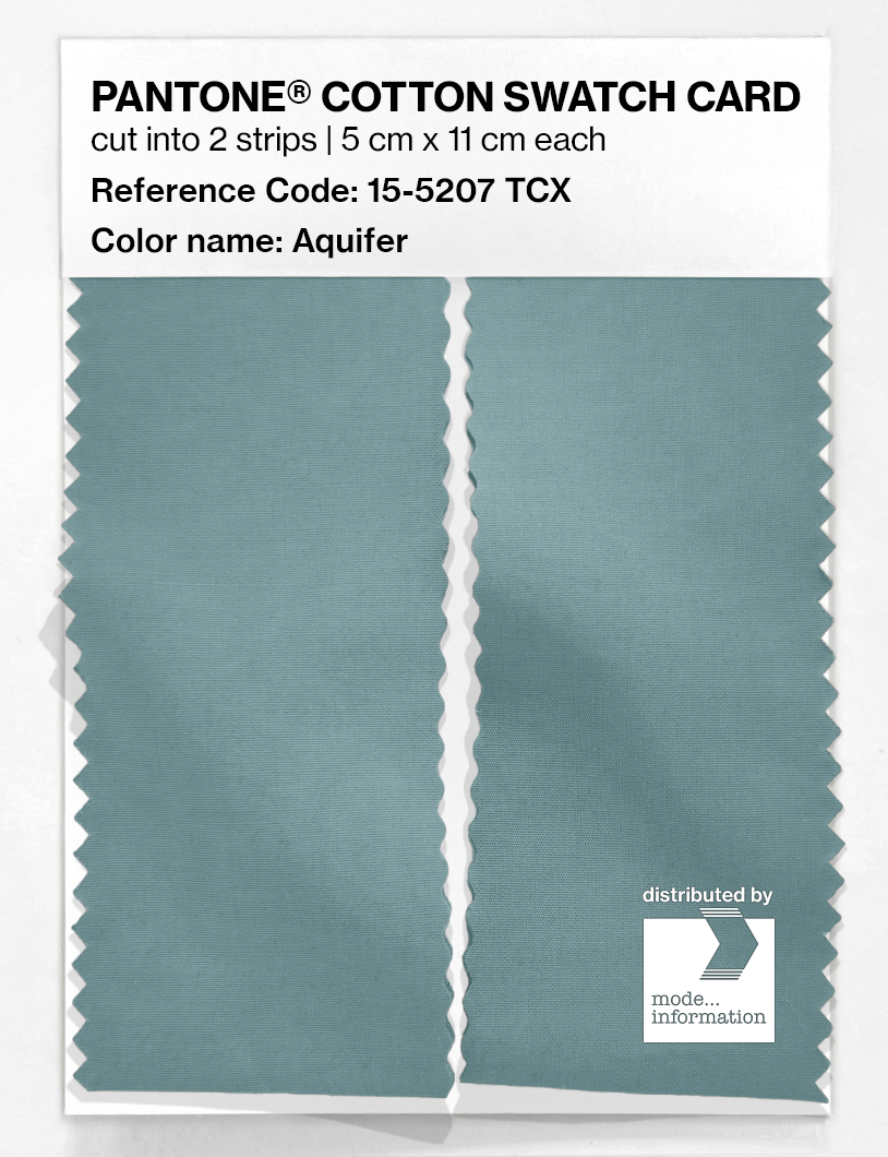 Artikelbild 2 des Artikels “PANTONE® COTTON SWATCH CARD 15-5207 TCX Aquifer “