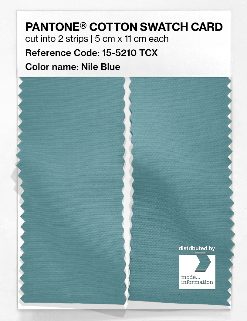 Artikelbild 2 des Artikels “PANTONE® COTTON SWATCH CARD 15-5210 TCX Nile Blue “