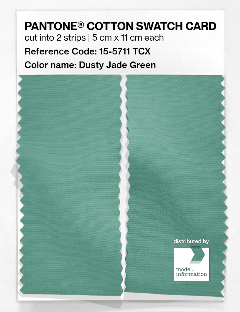 Artikelbild 2 des Artikels “PANTONE® COTTON SWATCH CARD 15-5711 TCX Dusty Jade Green “