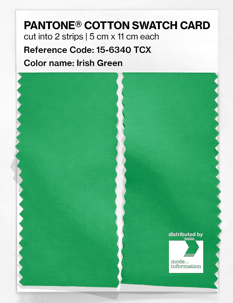 Artikelbild 2 des Artikels “PANTONE® COTTON SWATCH CARD 15-6340 TCX Irish Green “