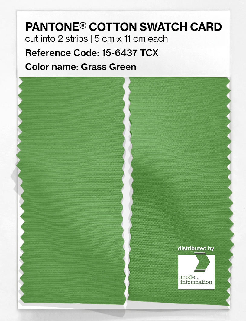 Artikelbild 2 des Artikels “PANTONE® COTTON SWATCH CARD 15-6437 TCX Grass Green “