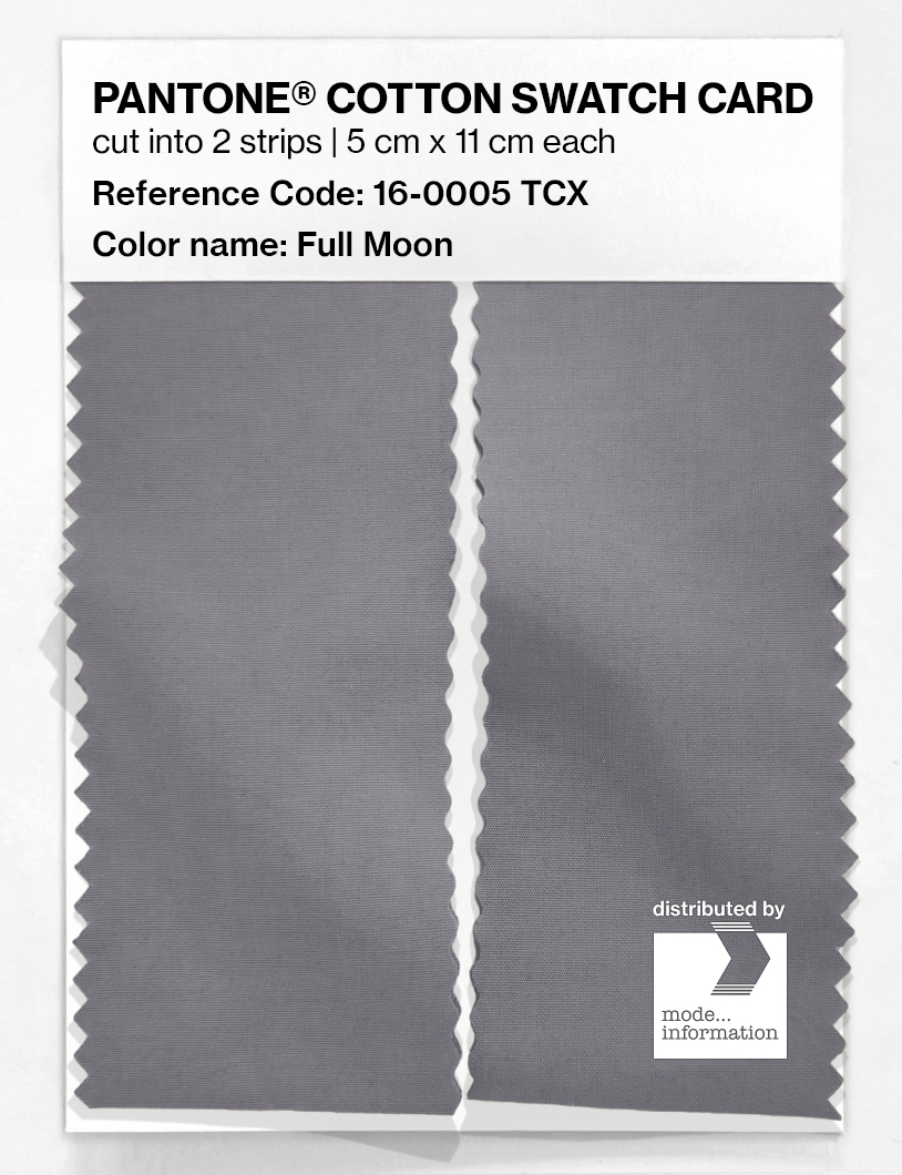 Product image 2 of the product “PANTONE® COTTON SWATCH CARD 16-0005 TCX Full Moon ”