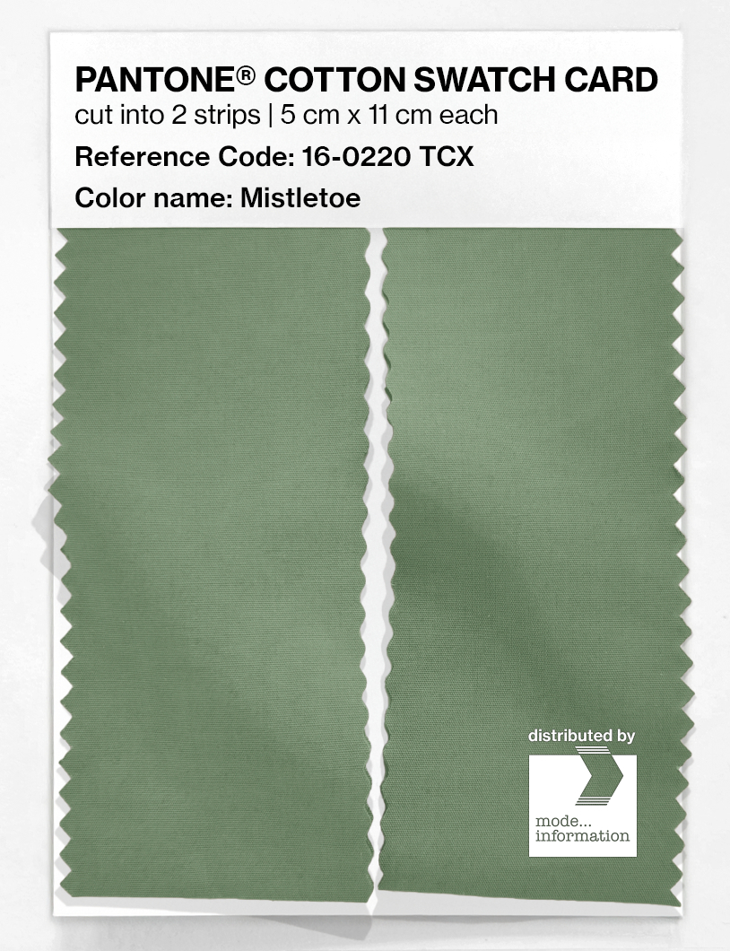 Artikelbild 2 des Artikels “PANTONE® COTTON SWATCH CARD 16-0220 TCX Mistletoe “