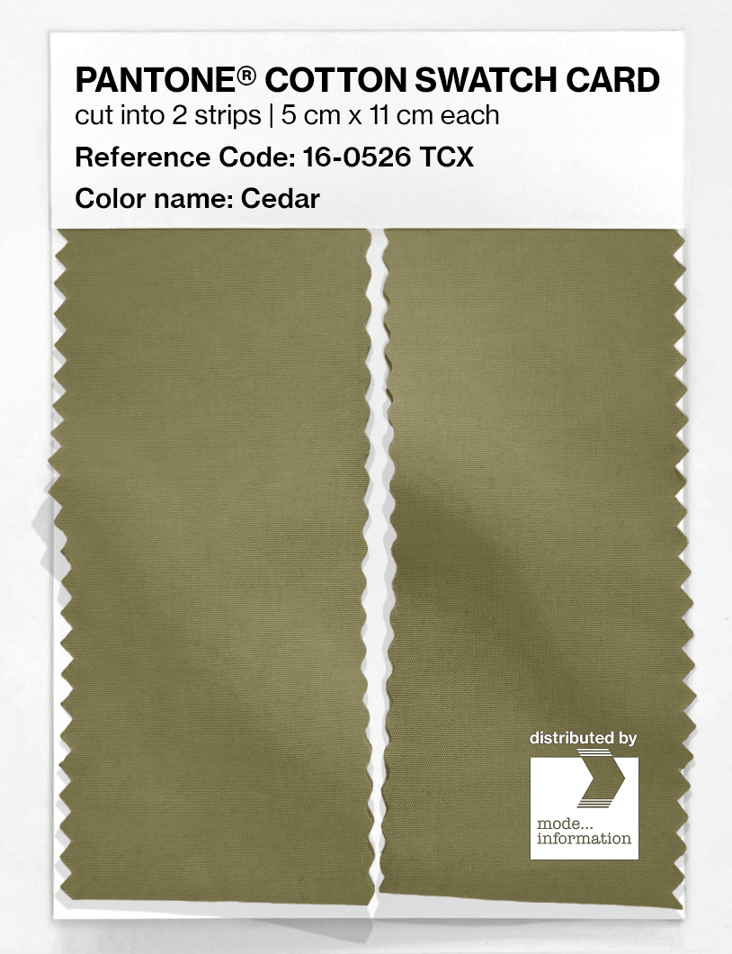 Artikelbild 2 des Artikels “PANTONE® COTTON SWATCH CARD 16-0526 TCX Cedar “