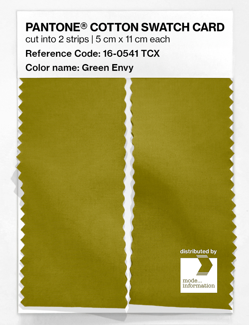 Product image 2 of the product “PANTONE® COTTON SWATCH CARD 16-0541 TCX Green Envy ”