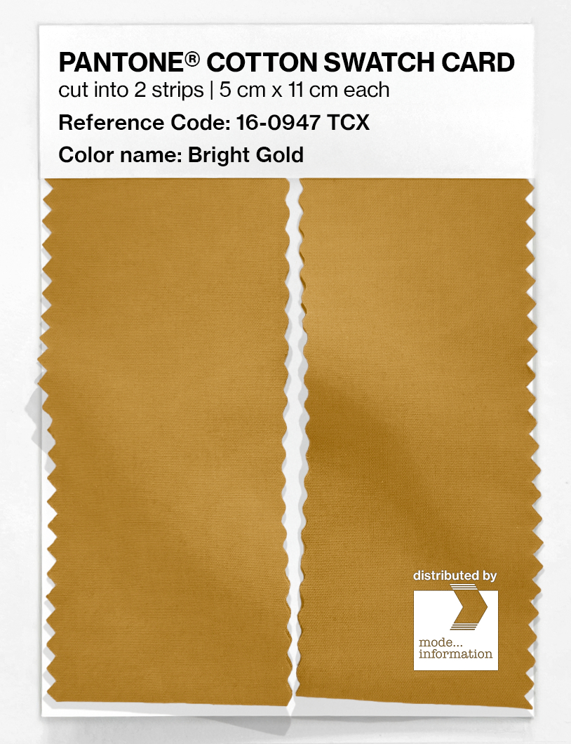 Artikelbild 2 des Artikels “PANTONE® COTTON SWATCH CARD 16-0947 TCX Bright Gold “