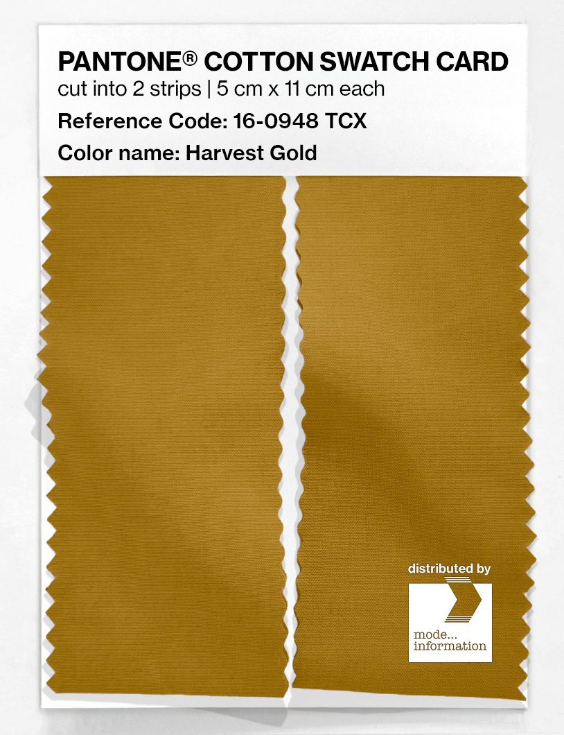Artikelbild 2 des Artikels “PANTONE® COTTON SWATCH CARD 16-0948 TCX Harvest Gold “