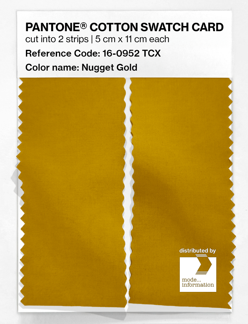 Artikelbild 2 des Artikels “PANTONE® COTTON SWATCH CARD 16-0952 TCX Nugget Gold “