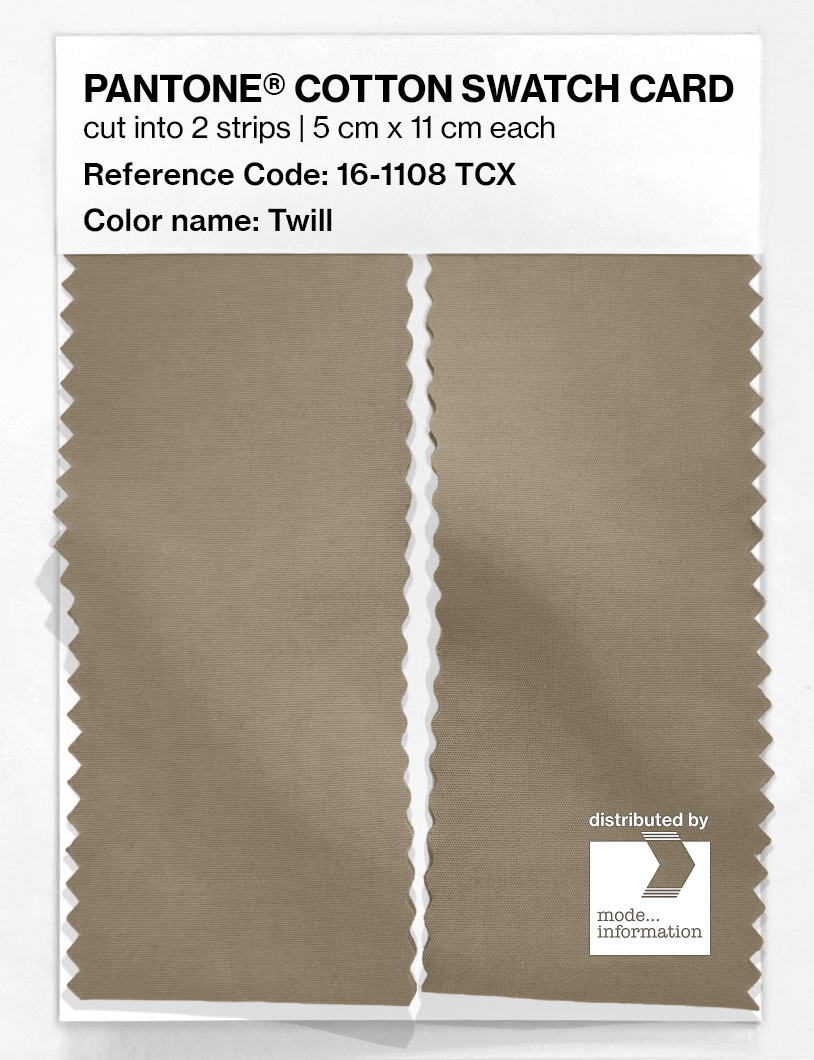 Product image 2 of the product “PANTONE® COTTON SWATCH CARD 16-1108 TCX Twill ”