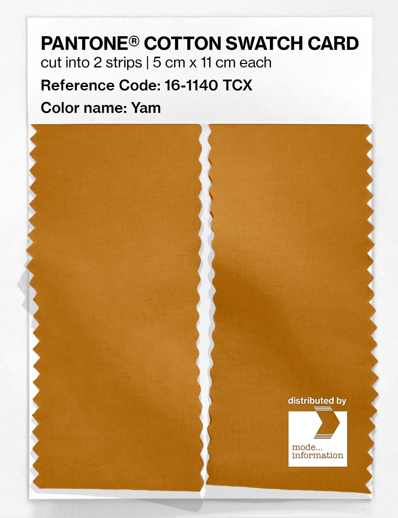 Product image 2 of the product “PANTONE® COTTON SWATCH CARD 16-1140 TCX Yam ”