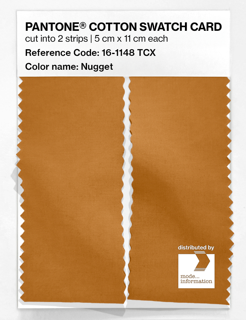 Product image 2 of the product “PANTONE® COTTON SWATCH CARD 16-1148 TCX Nugget ”